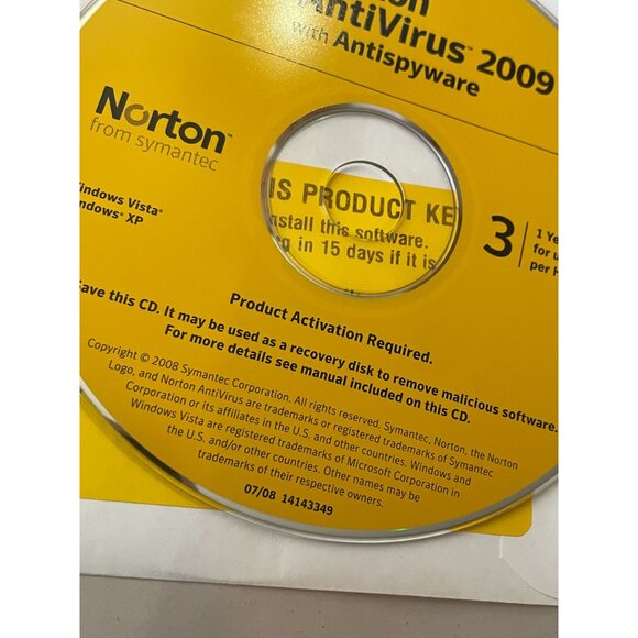 NORTON Internet Security 2009 AntiVirus AntiSpyware Identity Safe with product k - Picture 3 of 6